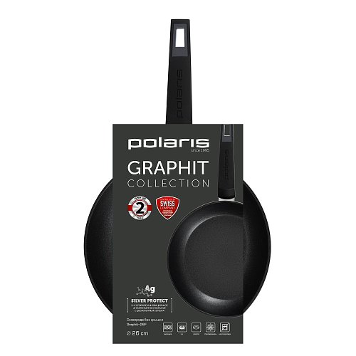Bratpfanne Polaris Graphit-26F ohne Deckel Ø26 cm фото 5