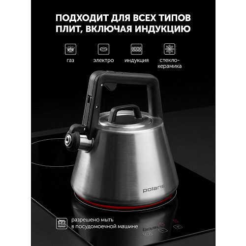 Polaris Solid 2,7 л ысқырғыш шайнек фото 8
