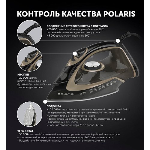 Үтік Polaris PIR 2821AK 3m фото 10