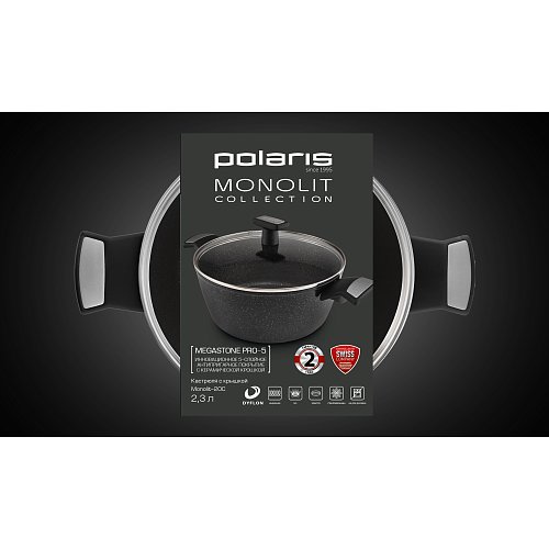 Кастрюль қақпақпен Polaris Monolit-20C фото 12