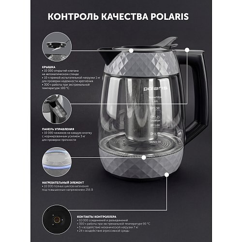 Чайнік Polaris PWK 1823CGLD WI-FI IQ Home фото 26