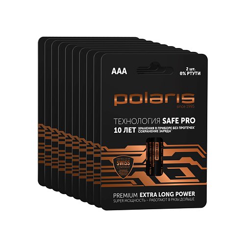 Polaris PB AAA (LR03) Alkaline Batteries (20 pcs) Premium фото 1