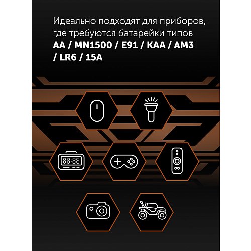 Polaris PB AA (LR6) Премиум сілтілі батареялар (32 дана) фото 7