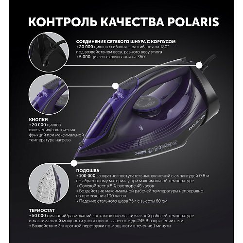 Үтік Polaris PIR 2487AK 3m фото 11
