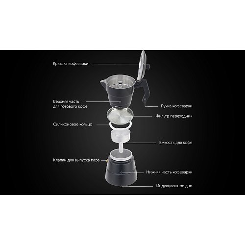 Гейзерная кававарка Calido-6C фото 9