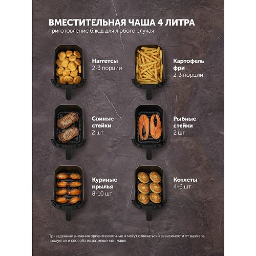 Аерогриль електричний Polaris PAF 4001 Wi-Fi IQ Home фото 16