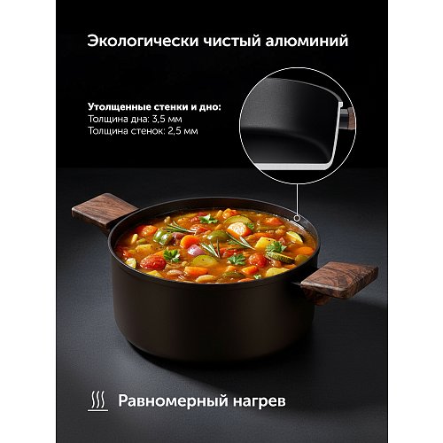 Каструля з кришкою Polaris Megapolis-24C фото 8