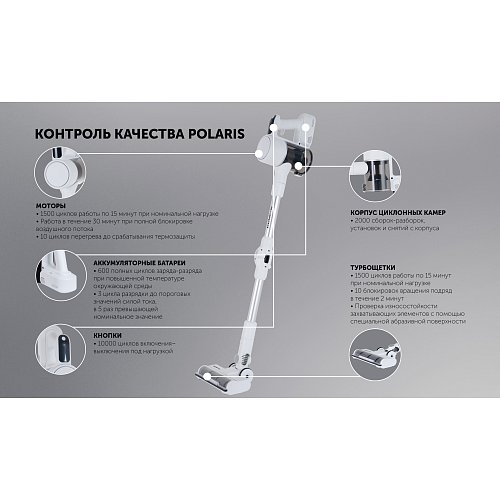Сымсыз шаңсорғыш Polaris PVCS 3060 Express Clean фото 23
