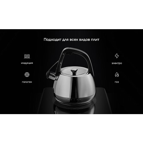 Ысқырғышы бар шайнек Polaris Mela-2,5L фото 4