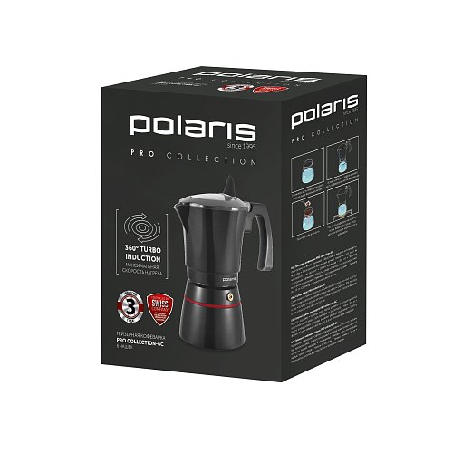 Гейзерная кававарка Polaris PRO collection-6C фото 4