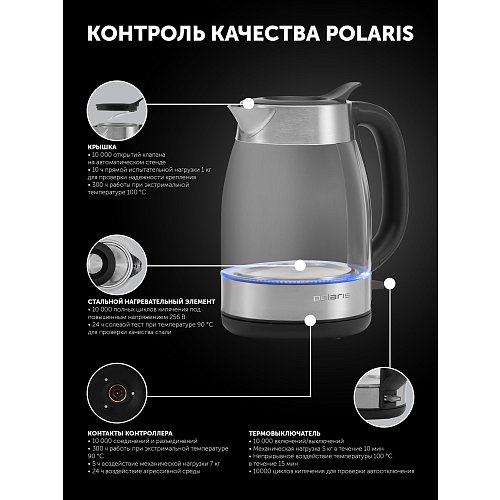 Чайник Polaris PWK 1817CGL Water Way Pro фото 14