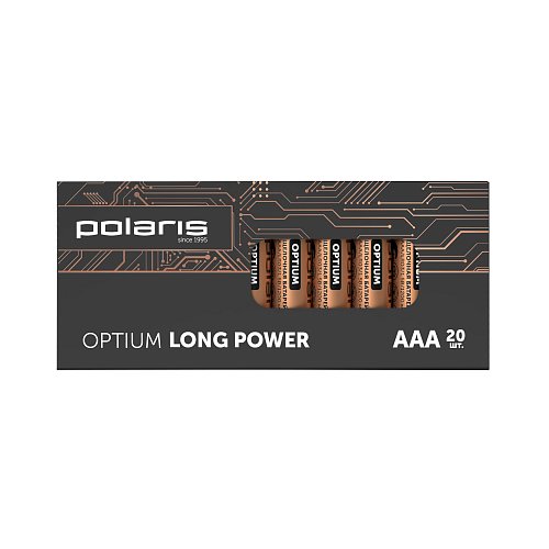 Alkaline batteries Polaris PB AAA (20pcs) OPTIUM фото 1