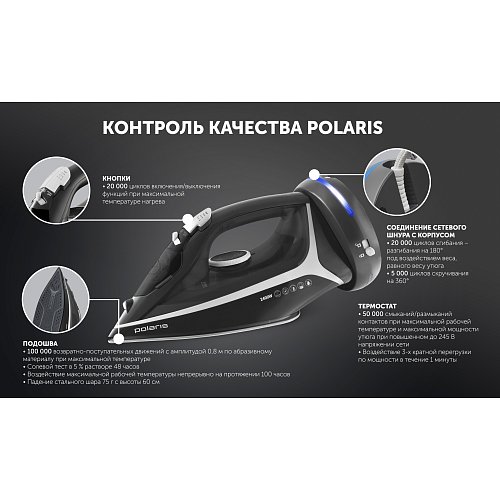 Үтік Polaris PIR 2444K Cord[LESS] фото 10