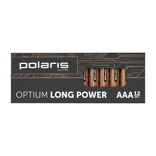 Батарэйкі шчолачныя Polaris PB ААА (12шт) OPTIUM фото 1