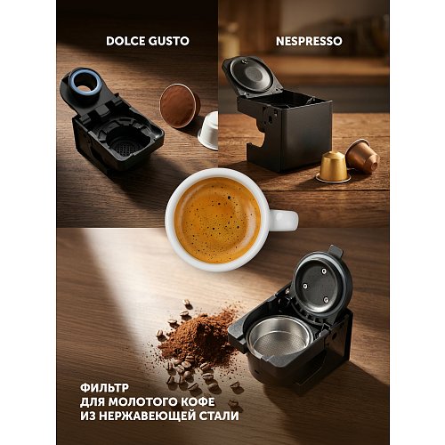 Кававарка Polaris PCM 2038 3-in-1 фото 11