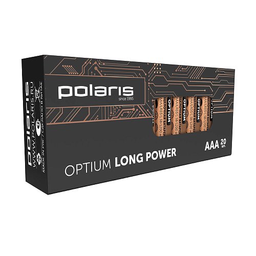 Alkaline batteries Polaris PB AAA (20pcs) OPTIUM фото 2