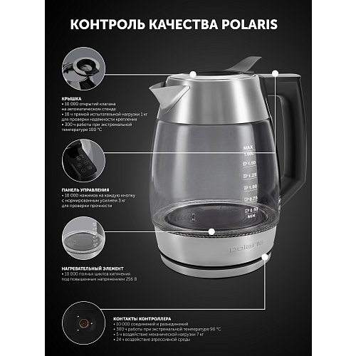 Чайник Polaris PWK 1841CGLD WI-FI IQ Home фото 21