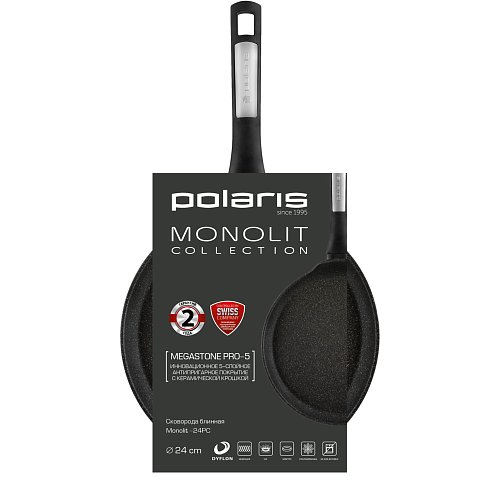 Frying pan for pancakes without lid Polaris Monolit-24PC фото 4