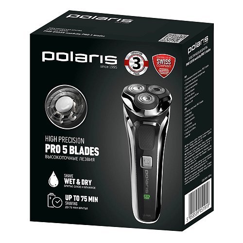 Electric razor Polaris PMR 0305R wet&dry PRO 5 BLADES фото 22