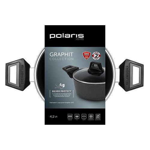Pot avec couvercle Polaris Graphit-24C фото 5