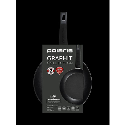 Қуыруға арналған таба Polaris Graphit-26F қақпағы жоқ Ø26 см фото 13