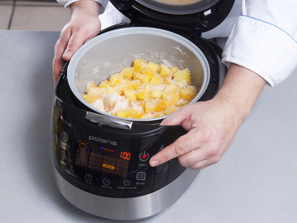 Персиковое варенье с апельсинами в мультиварке - шаг 2