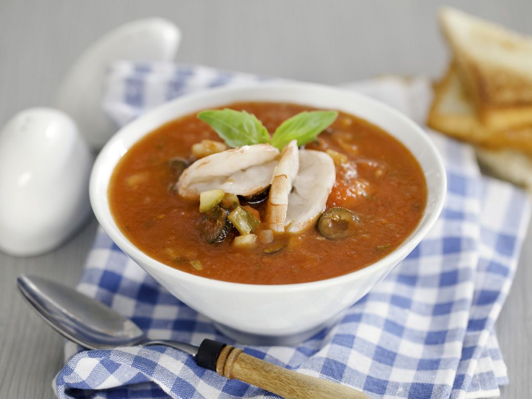Рецепт: Томатный суп с креветками в мультиварке - шаг 5