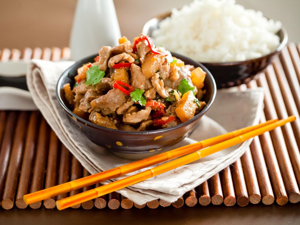 Свинина по-тайски в мультиварке