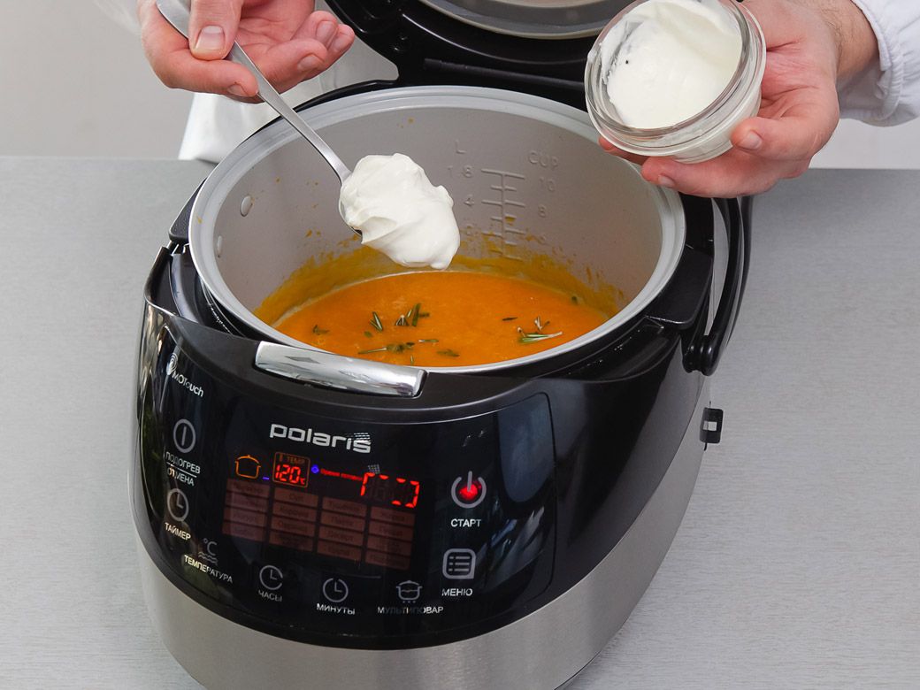 Тыквенный суп с орехами в мультиварке - шаг 2
